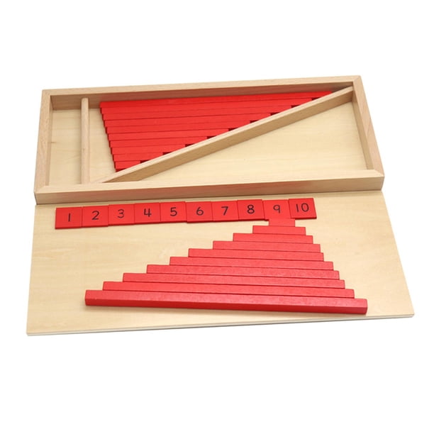 Palos de conteo Montessori, varillas numéricas, juguete de entrenamiento, juego de mesa de desarrollo, juguete educativo para viajes y vacaciones en