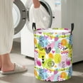thumbnail image 5 of Goofa Tropical Pineapples Printed Circular Hamper,Laundry Basket with Handles,Storage Baskets Foldable,Large Capacity Laundry Hamper-, 5 of 6