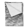 thumbnail image 2 of Black and White Soft Flannel Fleece Throw Blanket, Skyline Rooftop View of New York in Cloudy Day Panoramic Bust Cityscape, Cozy Plush for Indoor and Outdoor Use, 60" x 80", Black White, by Ambesonne, 2 of 5