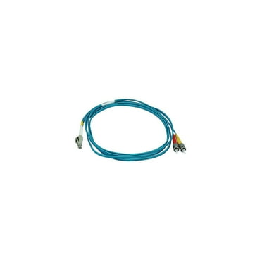 Monoprice 2 m OM3 LC to ST Fiber Optic Cable Aqua 106396