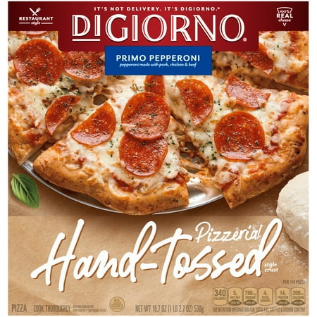 DIGIORNO PIZZERIA! Primo Pepperoni Hand-Tossed Style Crust Frozen Pizza 18.7 oz. Box