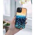 thumbnail image 5 of WIRESTER Shockproof Soft Rubber Cover Case for Apple iPhone 15 6.1" 2023 (NOT FIT Apple iPhone 15 Plus 6.7" 2023), Orange Glitter Sparkle With Black Blue Glitter Zebra, 5 of 5