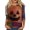 Black, variant on Womens Halloween Tops Bone Bat 3/4 Sleeve Funny T Shirts Candy Ghost Crew Neck Horror Shirts, 3XL