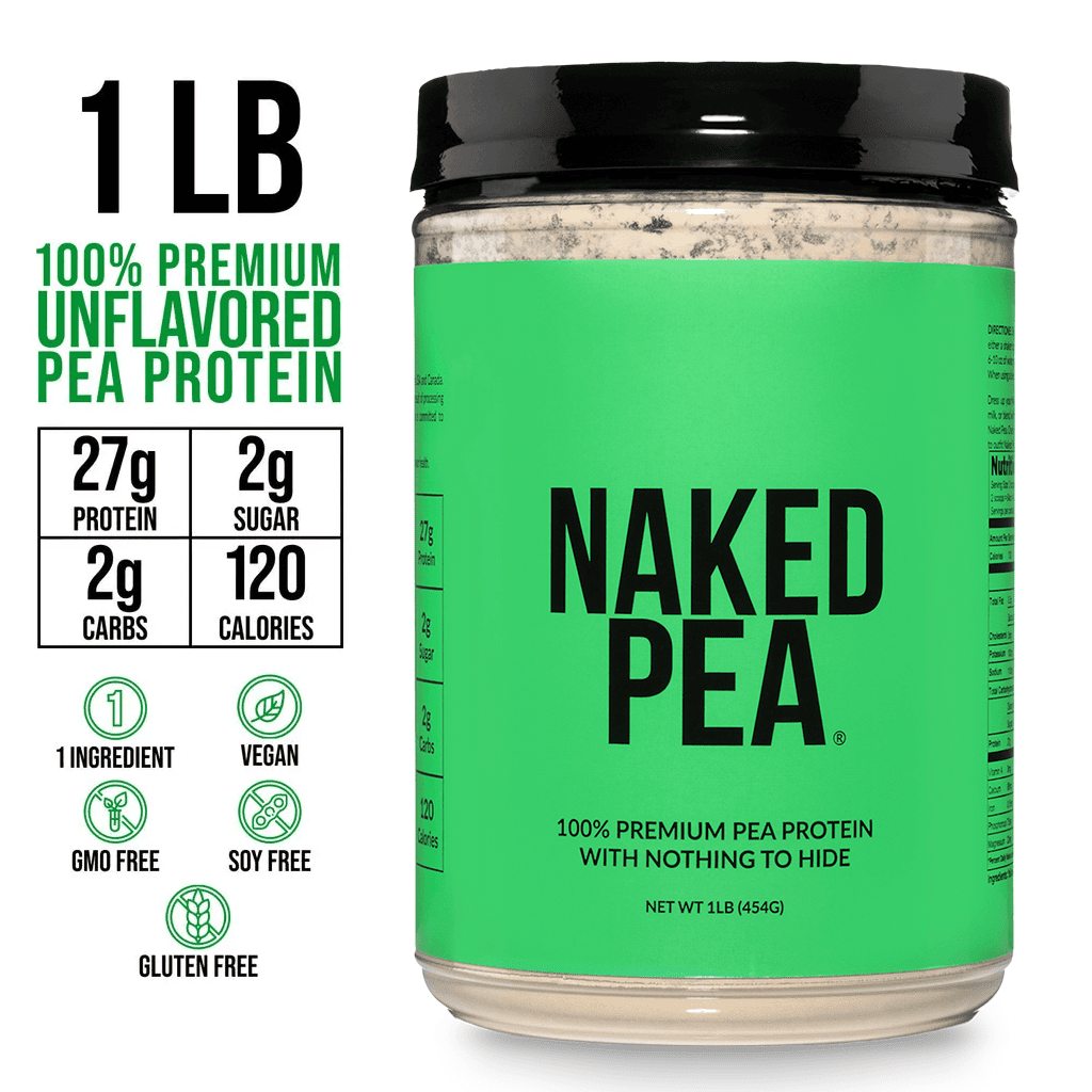 Naked Pea - Pea Protein Isolate - Plant Based, Vegetarian & Vegan Protein. Easy to Digest, Non-GMO, No Lactose, No Soy and Gluten Free - 15 Servings