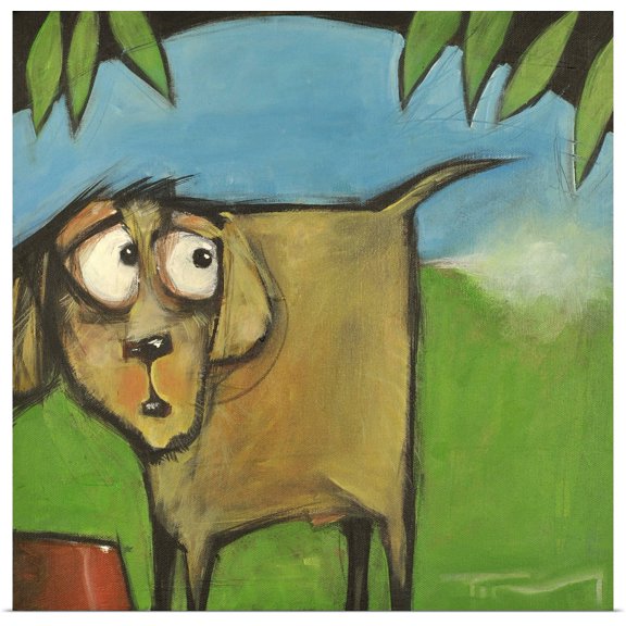 Great BIG Canvas | Rolled Tim Nyberg Poster Print entitled Farting Dog