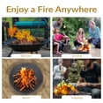 thumbnail image 4 of Sunnydaze Outdoor Replacement Steel Fire Pit Bowl with Spark Screen - Black - 23", 4 of 10