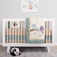 thumbnail image 2 of BabyFad Owl Turquoise 9 Piece Crib Bedding Set, 2 of 6