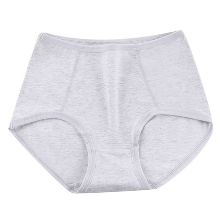 

qipaqil Womens Medium High Waist Plus Size Pure Cotton Panties Breathable Comfortable Butt Lifting Vs Panties Set