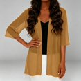 thumbnail image 2 of Women's Cardigan Daily Outerwear Colored Sun Protective Jacket Scarf, 2 of 4