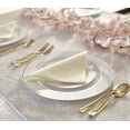thumbnail image 4 of " OCCASIONS " Wedding Party Linen Feel White 16'' x 16'' Dinner Paper Napkins (120, Square Fold), 4 of 6