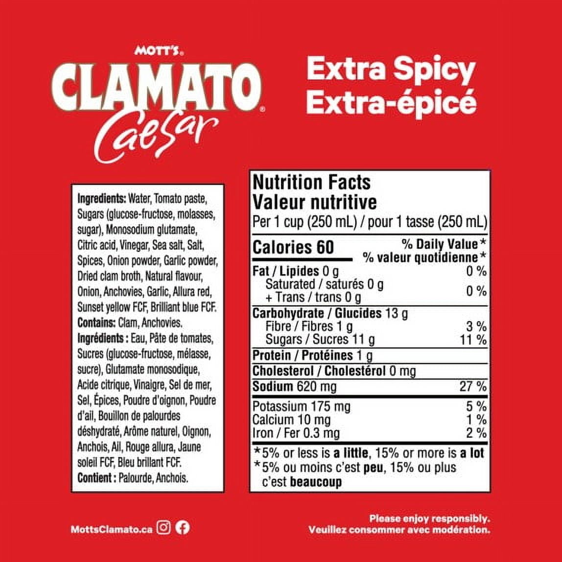 Mott’s Clamato Extra-épicé