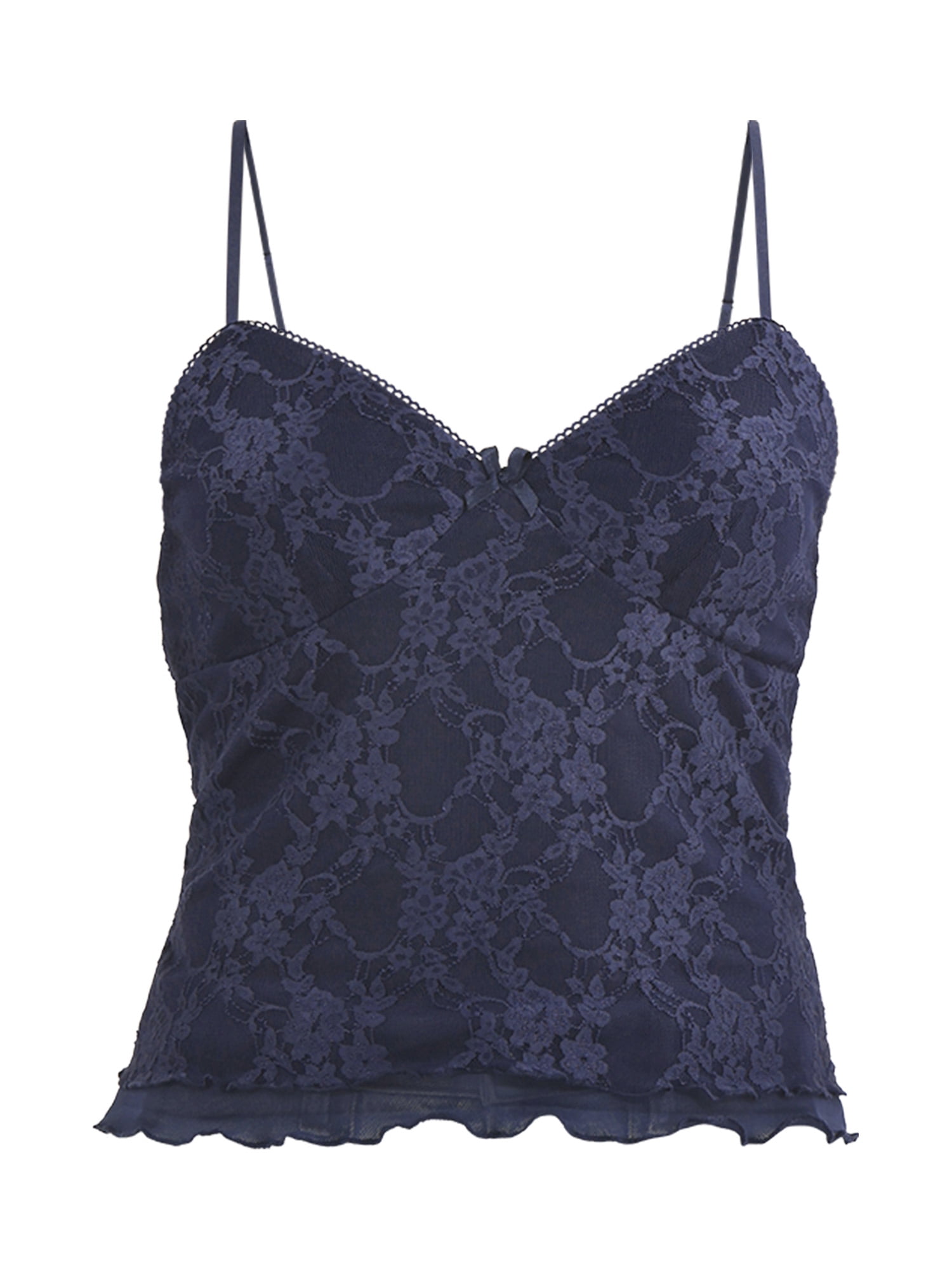 No Boundaries Lace Tank with Picot Trim, Women’s