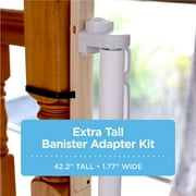 Perma Child Safety Extra Tall Universal Banister Adapter Kit, 42 Tall x 1.77 Wide, Natural Wood