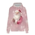 thumbnail image 4 of Christmas Sweatshirt for Women Drawstring Long Sleeve Christmas Pattern Hoodies Multicolor L, 4 of 5