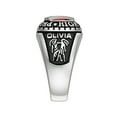 thumbnail image 3 of Order Now for 2025 Graduation, Freestyle Women's Platinum over Sterling Silver Bridge Birthstone Class Ring, Personalized, High School or College Graduation, 3 of 8