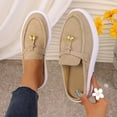thumbnail image 4 of Miluxas Women's Soft Walking Platform Mule, Casual Slip-On Shoes, Lightweight, Comfortable, Stylish Everyday Footwear Khaki 7(39), 4 of 7