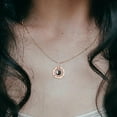 Rose Gold Necklaces for Women, Necklace with Picture Inside, Alloy Love Projection Necklace