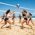 thumbnail image 6 of Training Volleyball for Indoor Outdoor Use, Soft PVC Hand Stitched Beach Volleyball with Non and Thickened Durable Design, 6 of 7