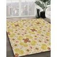 thumbnail image 3 of Ahgly Company Machine Washable Indoor Rectangle Transitional Brown Gold Area Rugs, 3' x 5', 3 of 7