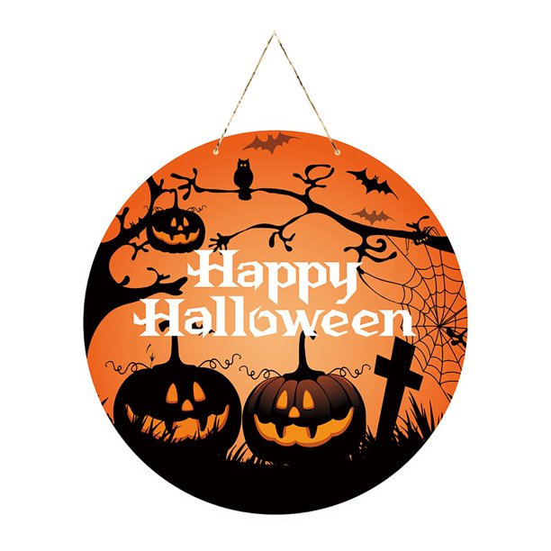 Señal luminosa de Halloween,suministros para fiestas del Festival de fantasmas,señal de puerta,atmósfera aterradora,decoración navideña,decoración colgante