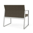 thumbnail image 5 of Lesro Gansett Steel and Fabric Waiting Room Guest Bariatric Chair in Silver/Adler Peppercorn Brown, 5 of 5