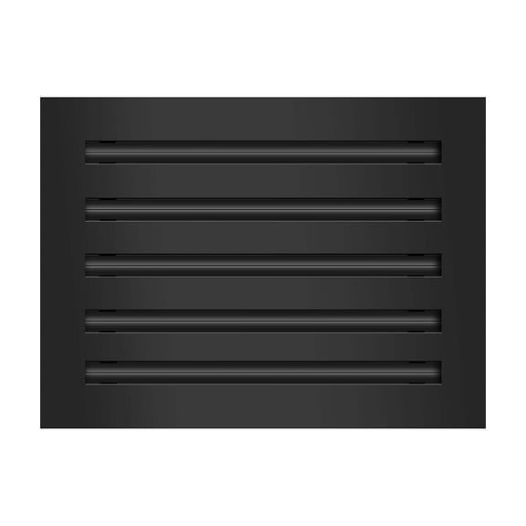 BUILDMART - 12x10 Modern AC Vent Cover - Decorative Black Aluminum Air Vent - Standard Linear Slot Diffuser - Heating and Cooling Register Grille for Ceiling, Walls & Floors - Texas Buildmart