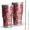 Colorful Spotted Mushroom, variant on 30oz Red Mushroom Snail Black Pattern Tumblers Stainless Steel Tumbler with Lid and Straw,Vacuum Insulated Double Wall Travel Tumbler Cups Mug with Cleaning Brush for Coffee,Tea