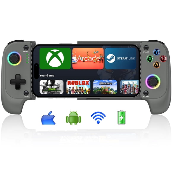 Controlador de juegos móviles para teléfono inalámbrico MystNova para iPhone/Android