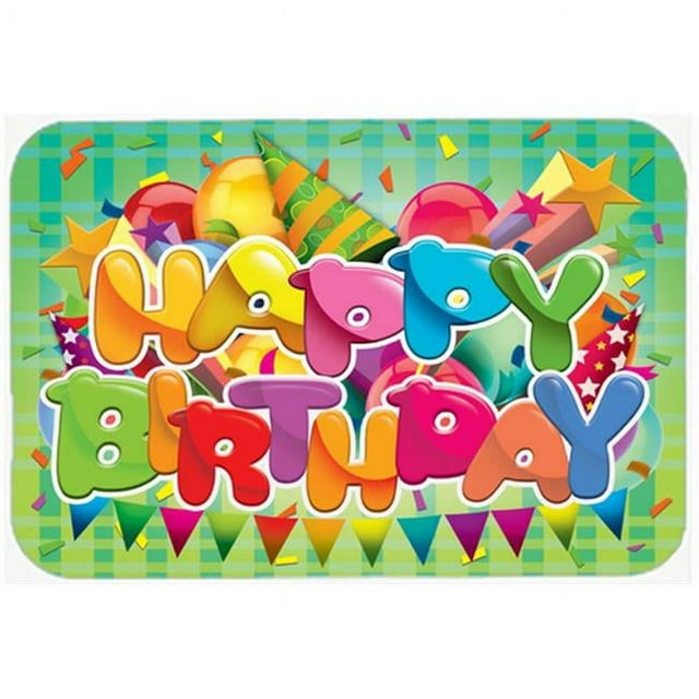 Carolines Treasures APH8872LCB Happy Birthday Glass Cutting Board, Large