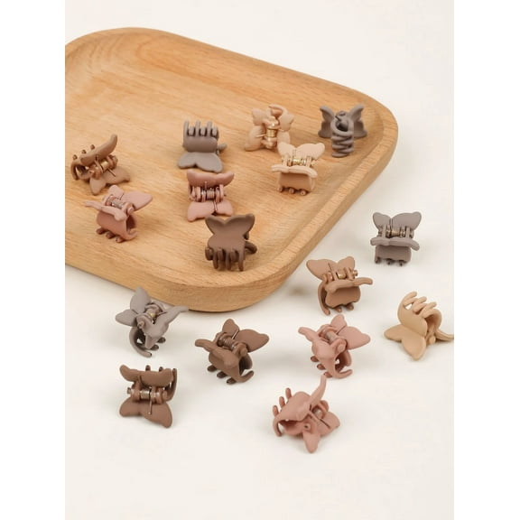 50 Pcs Colorful Mini Hair Claw Clips Clamps Accessories for Girls Toddler Decorative Small Hair Clips Diverse Colorations