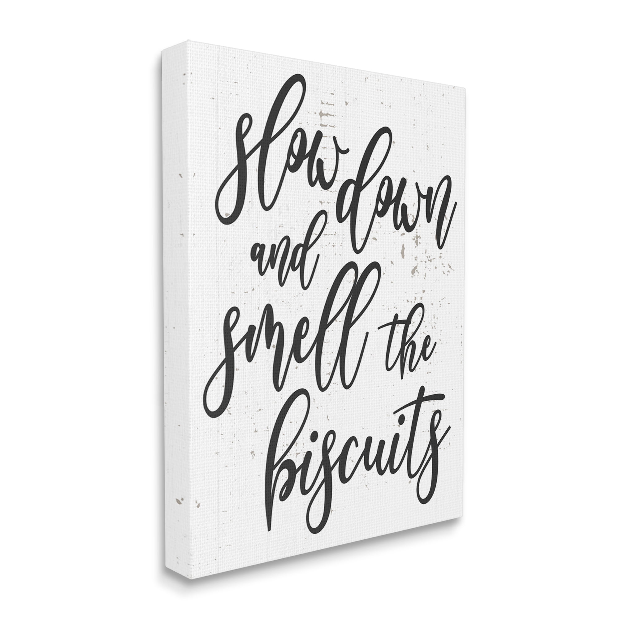 Stupell Industries Slow Down and Smell Biscuits Funny Patience Phrase, 16 x 20, Design by Daphne Polselli