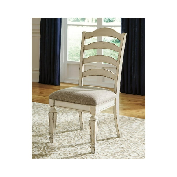 Signature Design By Ashley Realyn Dining Side Chair Set Of 2 Chipped White Com By Ashley Realyn Dining Side Chair Set, Realyn Dining Table And 8 Chairs Set Of 4