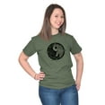 thumbnail image 4 of Floral Yin Yang Symbolic Spiritual Women's Plus Size Graphic Tee Brisco Brands 3X, 4 of 4