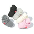 thumbnail image 6 of HsdsBebe Baby Girls Boys Cotton Boots Newborn Winter Cozy Fleece Booties Infant Socks Shoes for 3-18 Months, 6 of 7