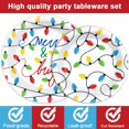 thumbnail image 4 of Juego de vajilla de fiesta ZOIIWA Merry Christmas 96 piezas con luces, 4 of 7