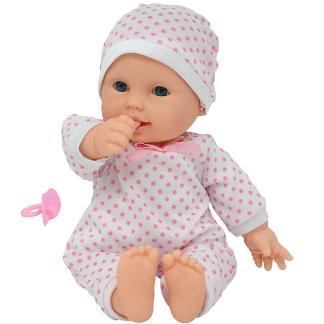 11 inch Soft Body Hispanic Newborn Baby Doll in Gift Box - Doll Pacifier Included
