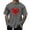 Gray(New), variant on PNTUTB Men's Valentine's Day Fashion Heart Print Crew Neck Short Sleeve Pullover Casual Loose Comfort Tops