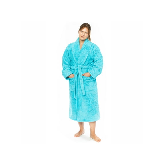 Turkish Cotton Shawl Collar Ultra Thick Unisex Terry Bath Robe
