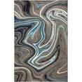 thumbnail image 3 of HR HANDCRAFT RUGS HR Marble Rugs Abstract Livingroom & Dining Room Chick Area Rug Non-Shedding Grey - 5' X 7', 3 of 5