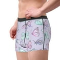 thumbnail image 4 of Kll Purple Butterfly Men'S Cotton Boxer Briefs Underwear-Xx-Large, 4 of 9
