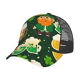 thumbnail image 7 of Disketp St Patrick's Day10 Print Trucker Hat Men Women - Mesh Baseball SnapBack Cap, 7 of 7