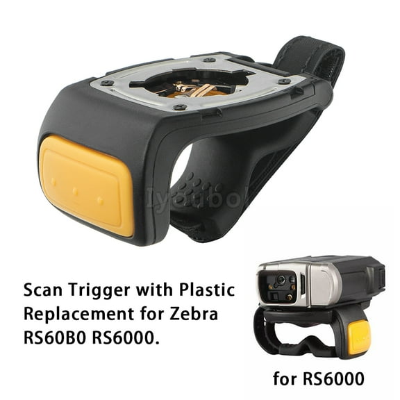 RS6000 Scan Trigger with Plastic and Handstrap Replacement for Zebra RS60B0 RS6000 Ring Barcode Scanner (SG-NGRS-TRGA-01),Trigger Mount Assembly