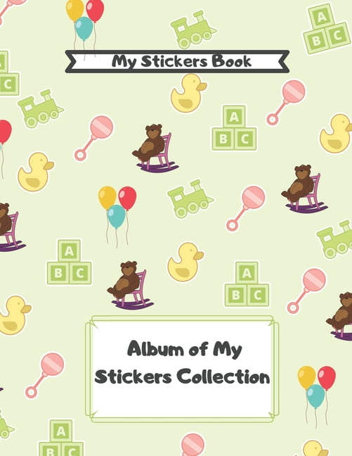My Stickers Book Album of My Stickers Collection Blank Sticker Book