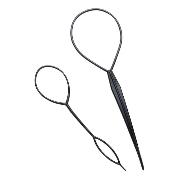 TUWAFE 2 Pcs Topsy Tail Hair Tool,Plastic Magic Hair Braiding Tools,French Braid Tool Loop for Hair
