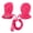Rose Red_L, variant on Lovely Kids Plush Cold-proof Mittens with String Polar Fleece Gloves Cold Weather Winter Snow Warm Full Finger Gloves