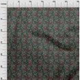 thumbnail image 2 of oneOone Georgette Viscose Fabric Leaves & Floral Block Printed Fabric 1 Yard 42 Inch Wide, 2 of 4
