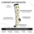 thumbnail image 3 of Lsque Lovely Avocado Pattern Sport Compression Socks for Men & Women 15-20 mmHg Knee High Nurse Pregnant Running Medical and Travel Athletic, 3 of 6