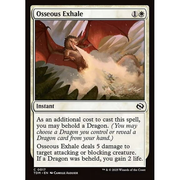 MtG Tarkir: Dragonstorm Common Osseous Exhale #17