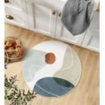 thumbnail image 5 of Gray Elephant Balancing Ball Round Area Rug Non-Slip Floor Mats Polyester Throw Rugs Floor Carpet for Door Entryway Bedrooms Living Room Decor, 27.6 X 27.6 Inches, 5 of 6