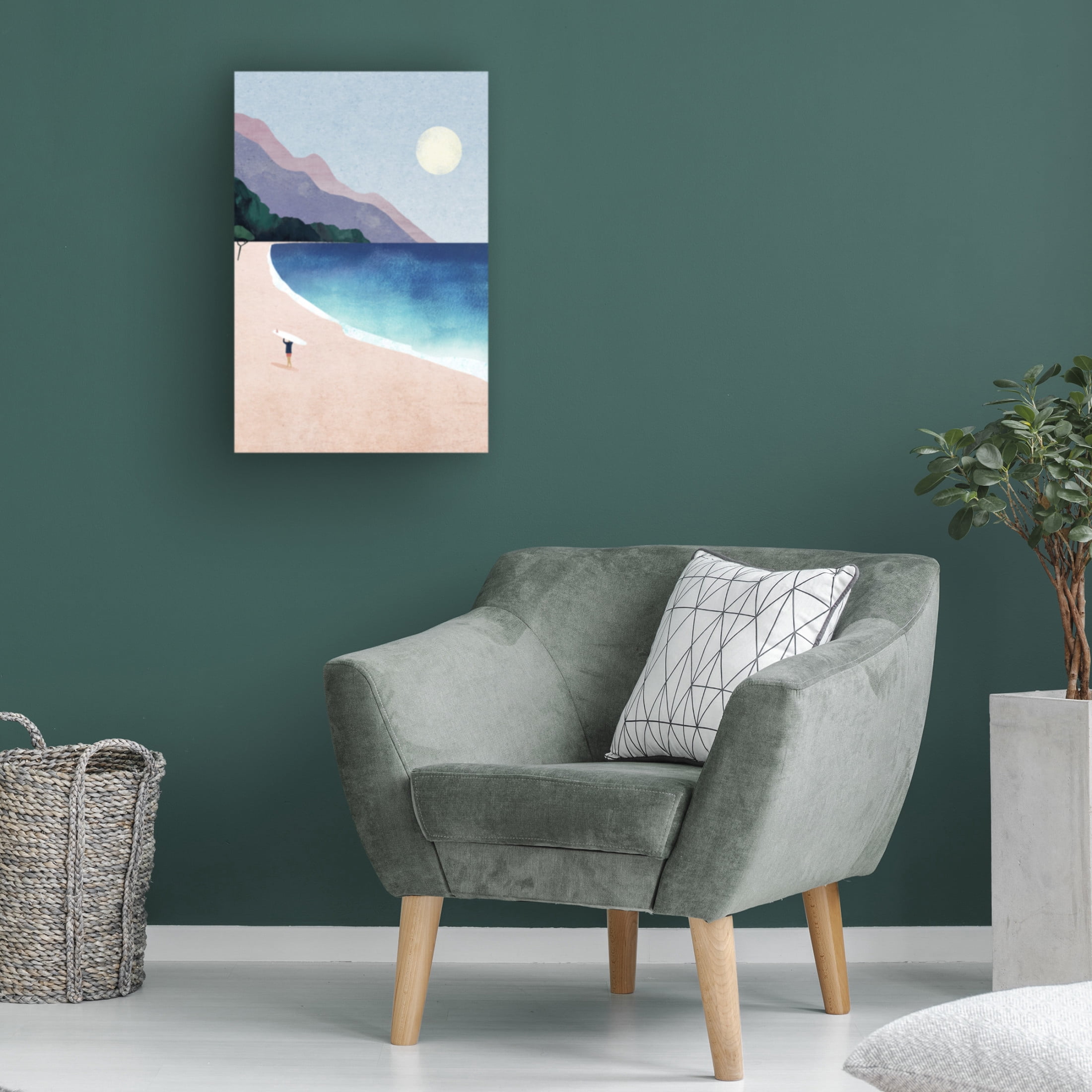 Trademark Fine Art longwayhome Surf Beach Canvas Wall Art